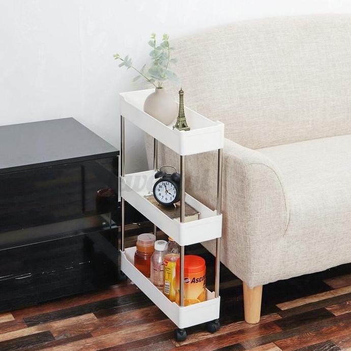 

Terlaris Rak Susun Roda Gap Sliding Rack Samping Storage Organizer Serbaguna