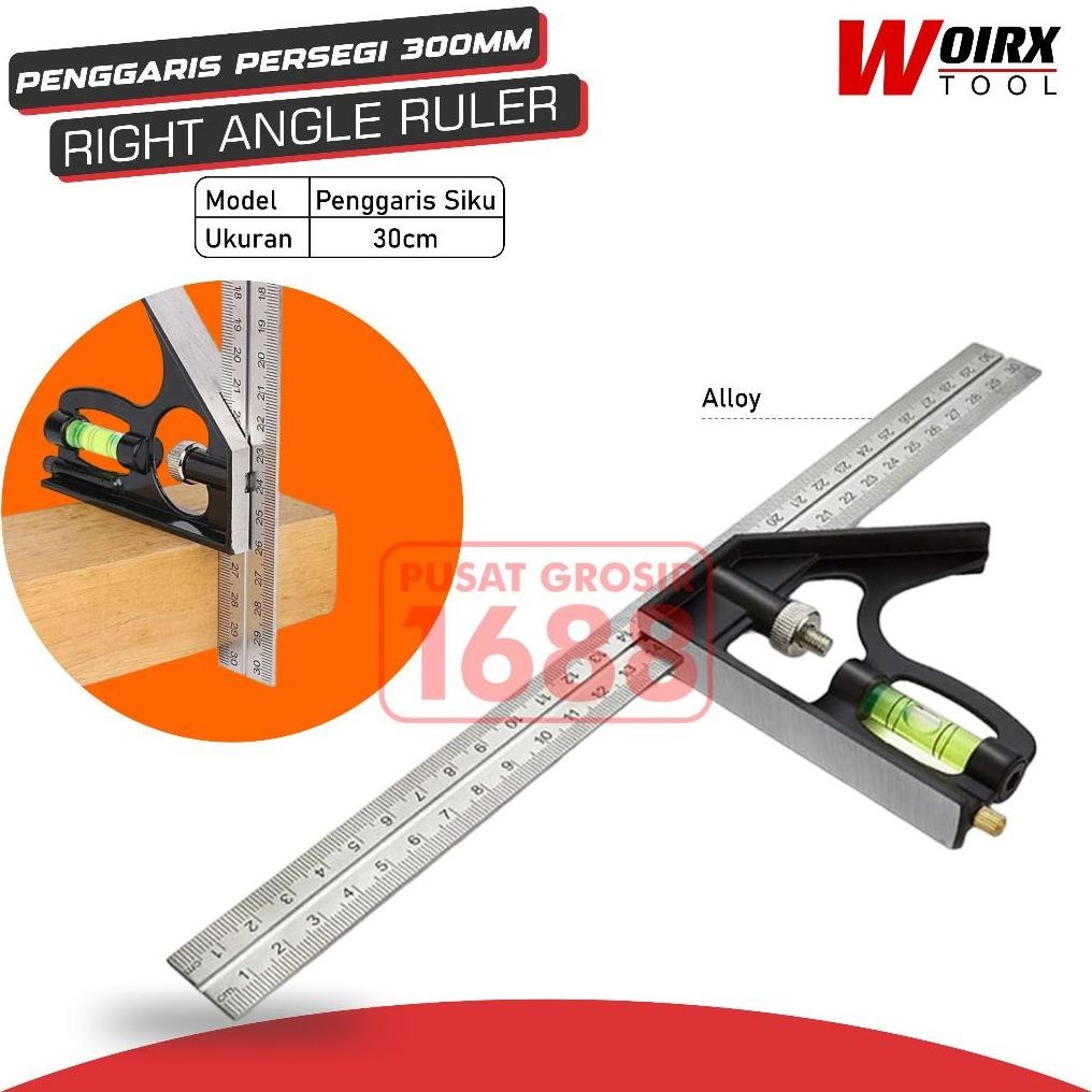 

Mistar Penggaris Siku Stainless Steel 300mm AST