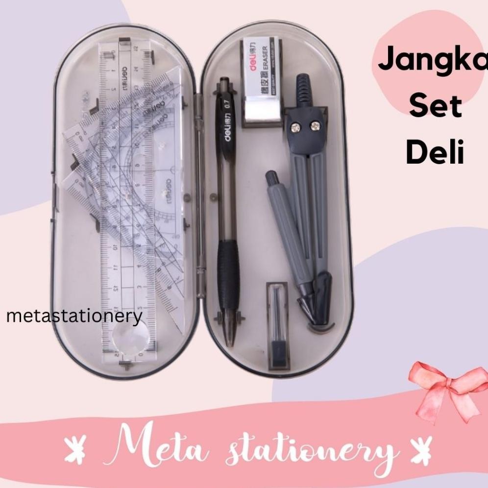 

Penggaris / Math Set / Ruler Set / Jangka Set Deli 9591 AST
