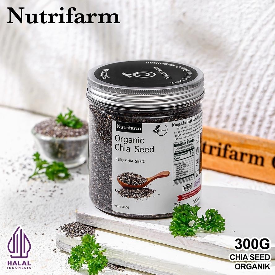 

Nutrifarm Chia Seed 300g Kaya Nutrisi Organik