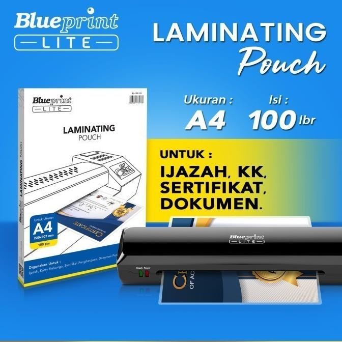 

Blueprint Lite Laminating Pouch Film A4 85 Mikron isi 100 Pcs AST