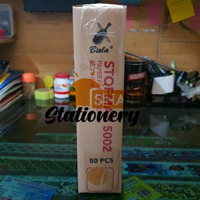 Map biola 5002 coklat 1pak isi 50pc SS