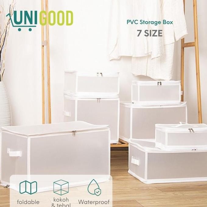 

Terlaris Unigood - Storage Box Pvc Organizer Lemari Tempat Penyimpanan Pakaian Foldable