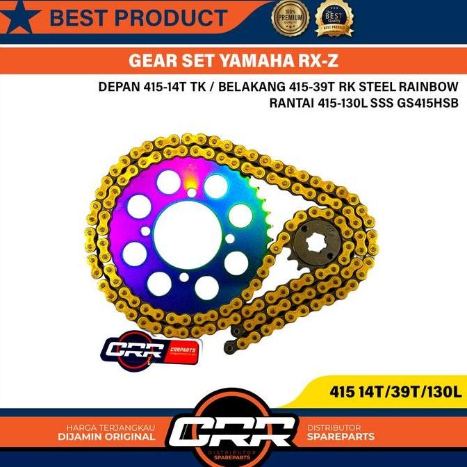 Gear Set Girset Gir Satu Paket 415 RK Takasago Jupiter Z RX King F1ZR Vega R Jupiter MX Old/New Alfa