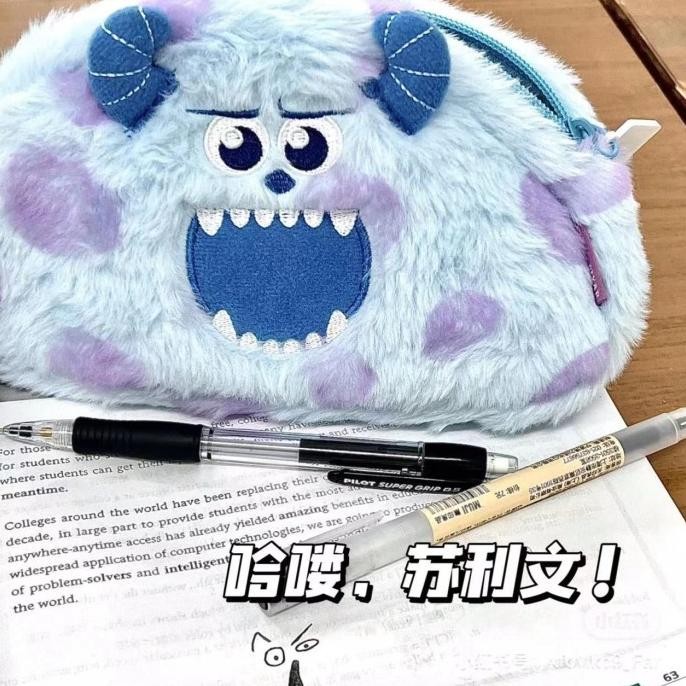 

Kotak Pensil Boneka Bulu Lucu BLUE MONSTER Edition Gwiyeo Pencil Case Stationery Bag Kawaii Doll AST
