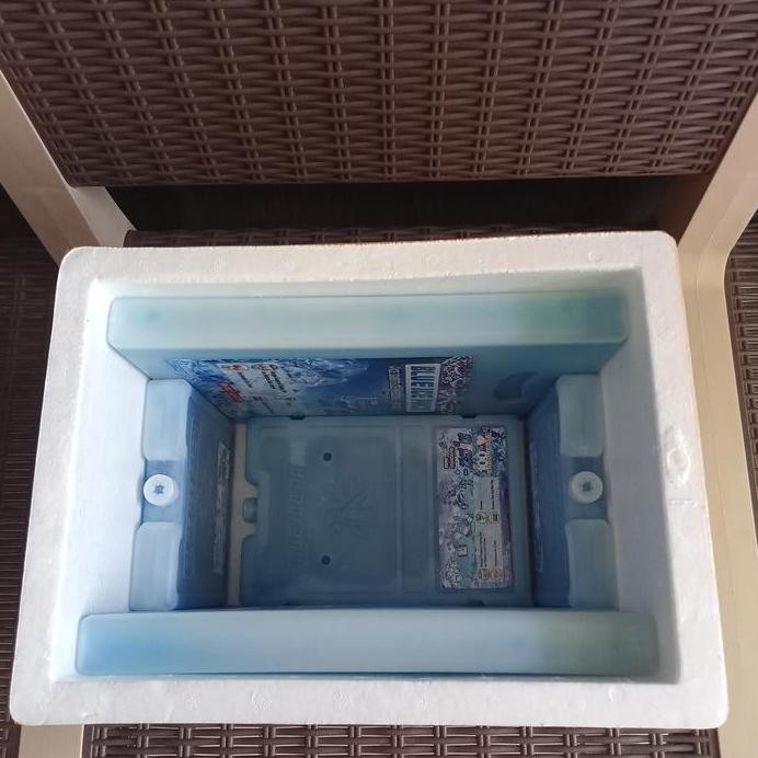

Terlaris Paket Ice Pack + Box Styrofoam 34X25X30Cm / Box Ice Cream / Box Ikan