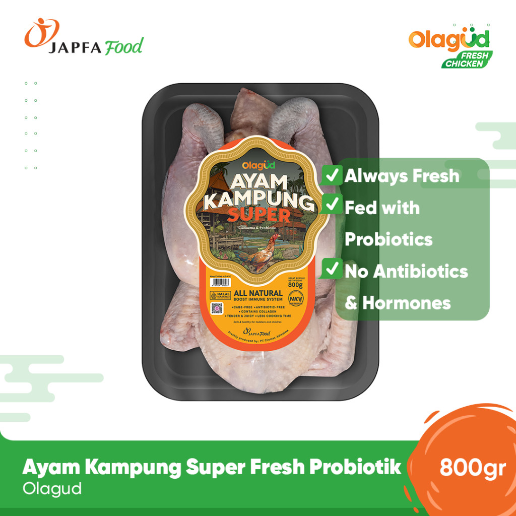 

Olagud Ayam Kampung Super Fresh Probiotik 800gr