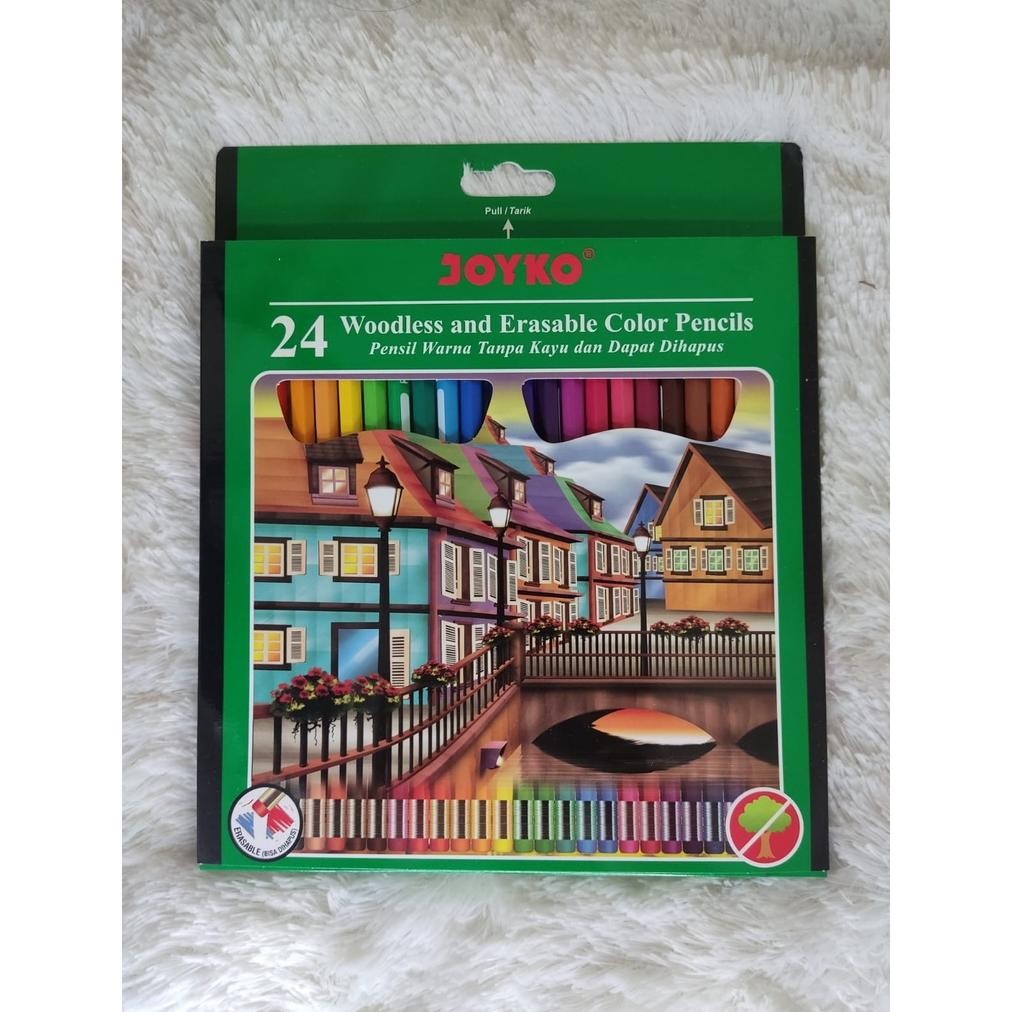 

Pensil Joyko Warna Panjang 24 Warna (Bisa dihapus) CP-115 AST