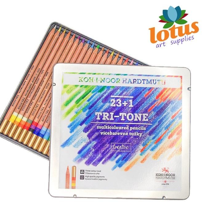 

KOH-I-NOOR Tri-Tone Multi-Colored Pencil Set 24 AST