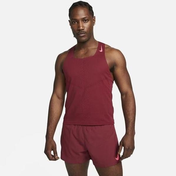 Nike Dri-FIT ADV AeroSwift Men's Racing Singlet. Kaos Lari Pria