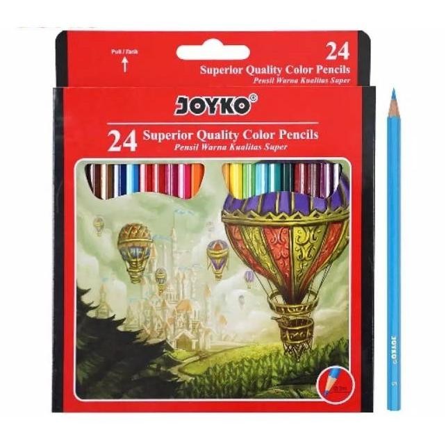 

Pensil Warna / Superior Quality Color Panjang 24 Warna - Joyko CP-101 MURAH AST