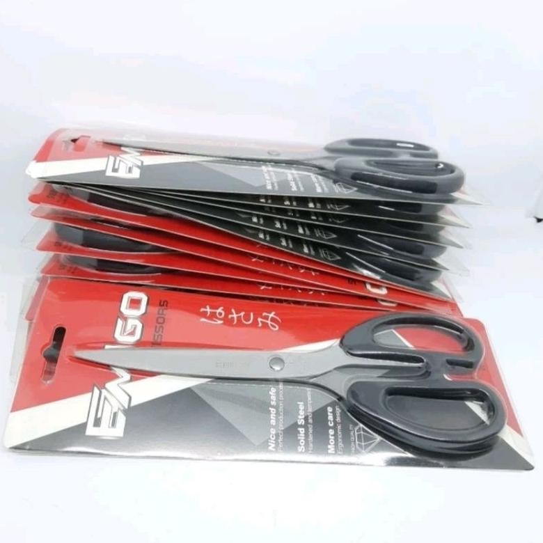 

(ISI 6 PCS)GUNTING BESAR SCISSORS /GUNTING KERTAS SERBAGUNA EMIGO EM185 AST