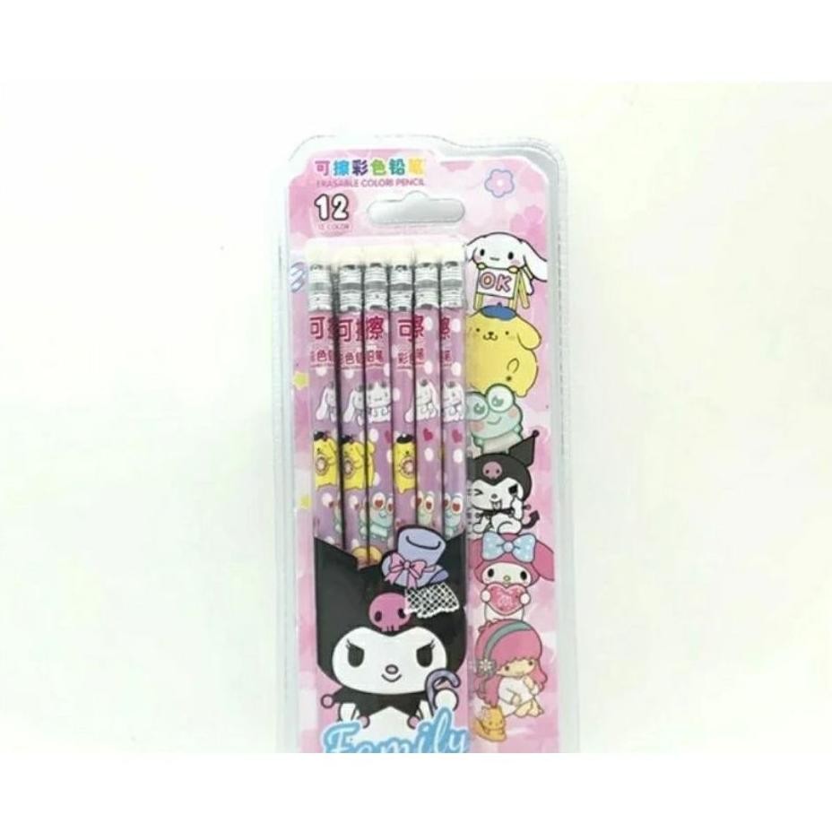 

pk121-pensil warna serut isi 12 pcs karakter sanrio,cinamoroll ,kuromi,melody terbaru kekinian AST