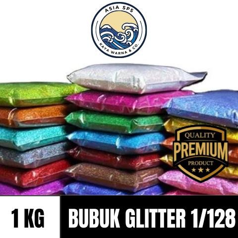 

Bubuk Glitter Powder Serbuk Dekorasi Resin Sablon Slime Streofoam Wedding (1kg) AST