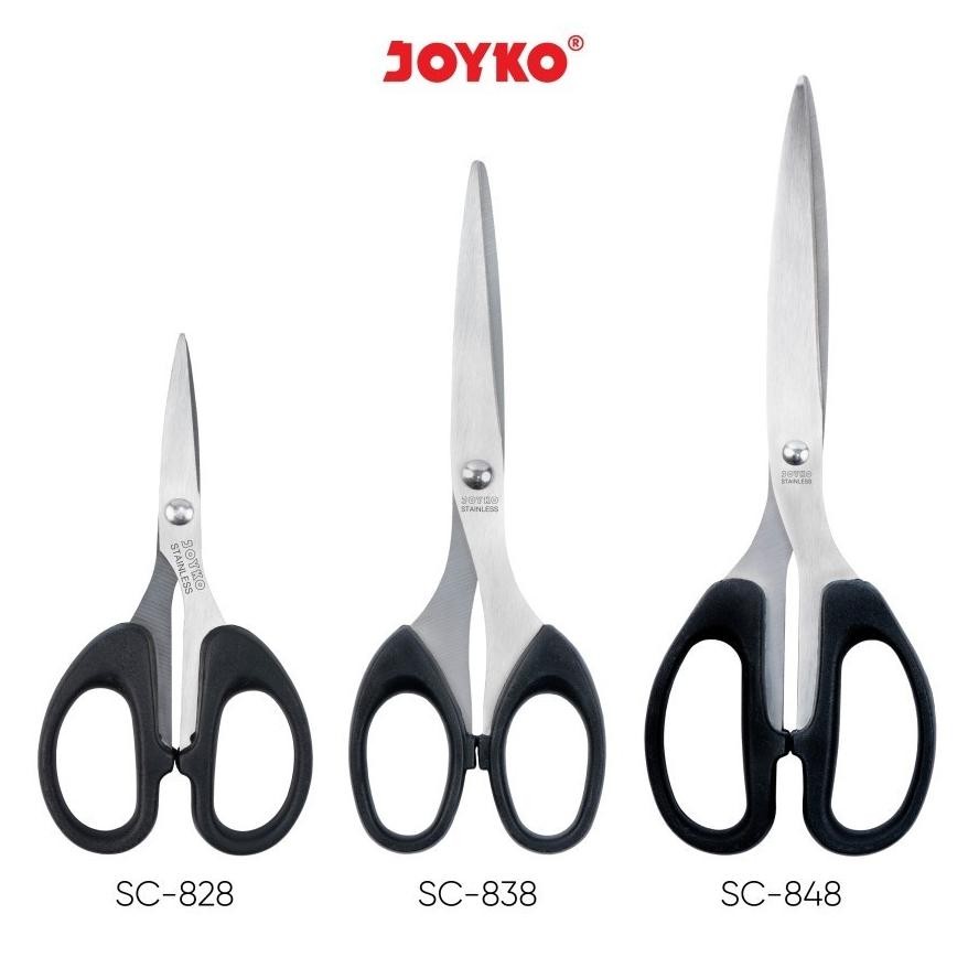 

Gunting Scissors Joyko SC-828 dan SC-838 Stainless AST