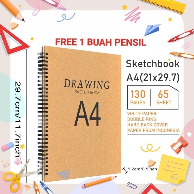

Notebook Aesthetic Kualitas Terbaru !!! Sketchbook a4 Polos Sketchbook A4 Polos Sepiral Sketch book Buku Catatan A4 Polos Spiral A4 Murah AST