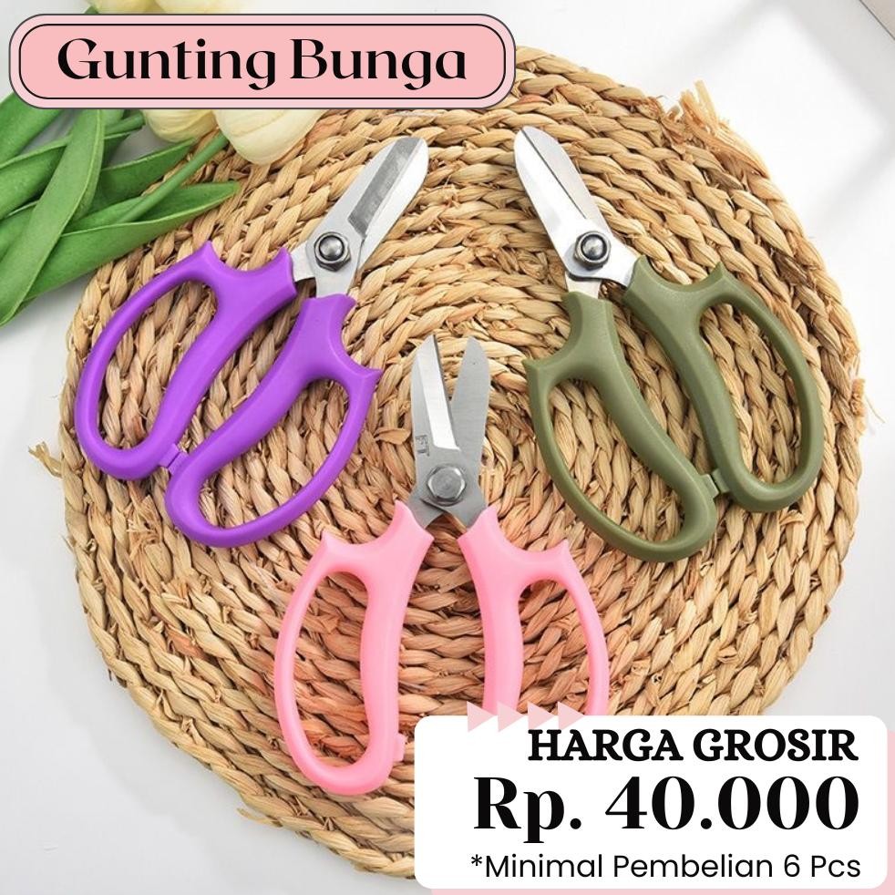 

FLORIST THINGS - GUNTING BUNGA Florist - Gunting Batang Tanaman - Gunting Estetik - Gunting Cantik - Pemotong Dahan tanaman - Gunting Kebun - Gunting Rumput AST