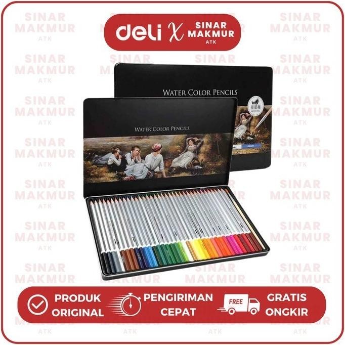 

Pensil Warna Cat Air/Watercolor Pencil 36 Warna Deli 6522 (Set) AST