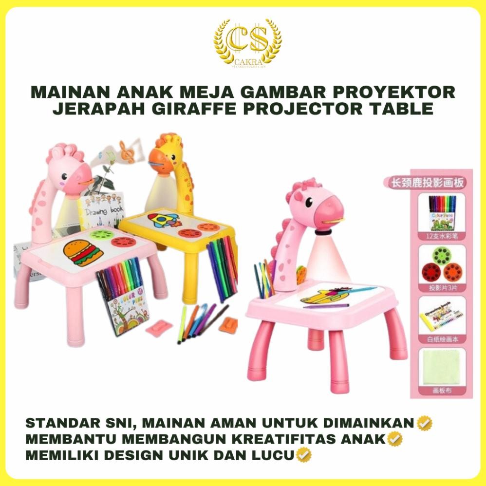 

Mainan Anak Meja Gambar Proyektor Jerapah Giraffe Projector Table AST