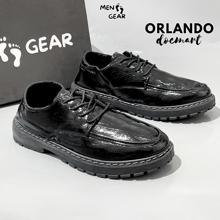 MENFOOTGEAR Orlando Sepatu Docmart Pria Original Sepatu Kerja Pantofel Formal Hitam