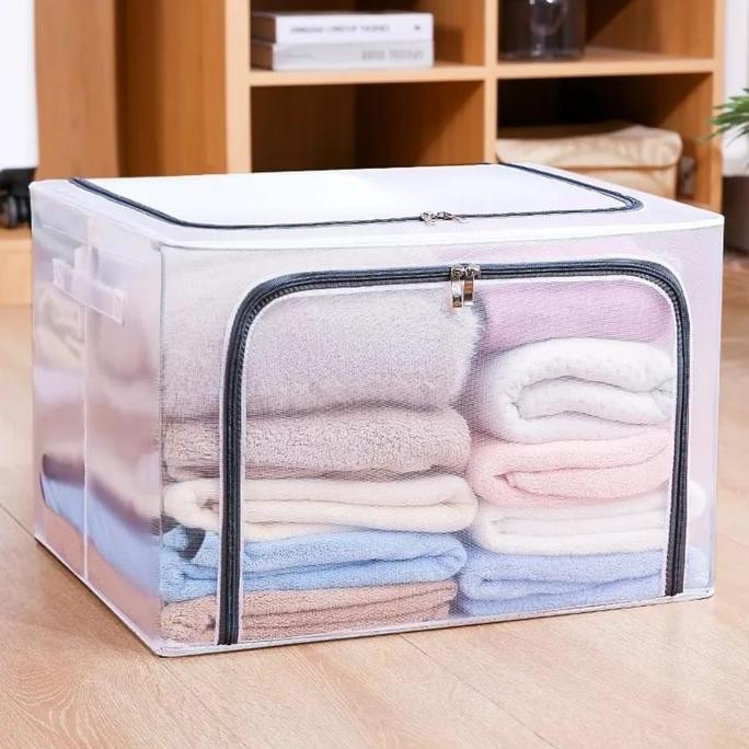 

Terlaris Storage Box 66L Transparan Pvc