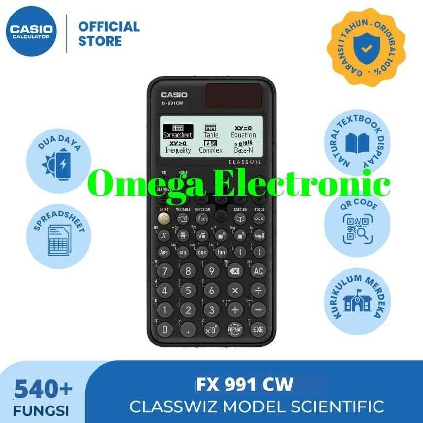 

Casio FX 991 CW - Scientific Kalkulator FX-991CW FX 991CW Calculator Kuliah AST