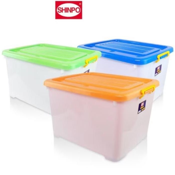 

Terlaris Shinpo 119 Container Hercules Box Plastik Cb 150 Liter Dengan Roda (By