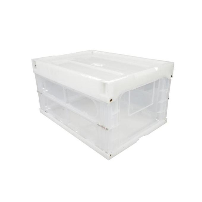 

Terlaris Folding Storage Box Penyimpanan Buku Lego Baju Stacking Foldable White