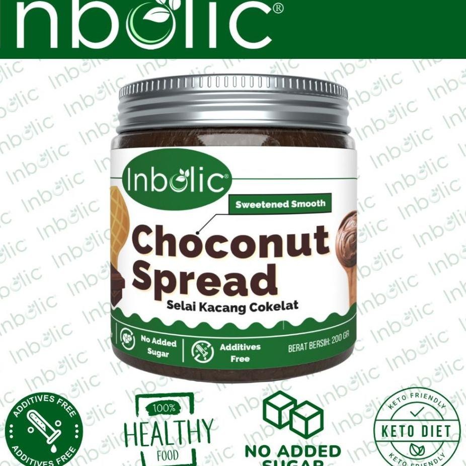 

Inbolic Sugar Free Choconut Spread Selai Peanut Butter Cokelat Tanpa Gula