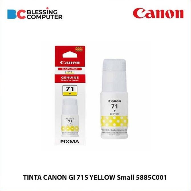 Tinta Canon Gi 71S Yellow Small 5885C001 New Stok