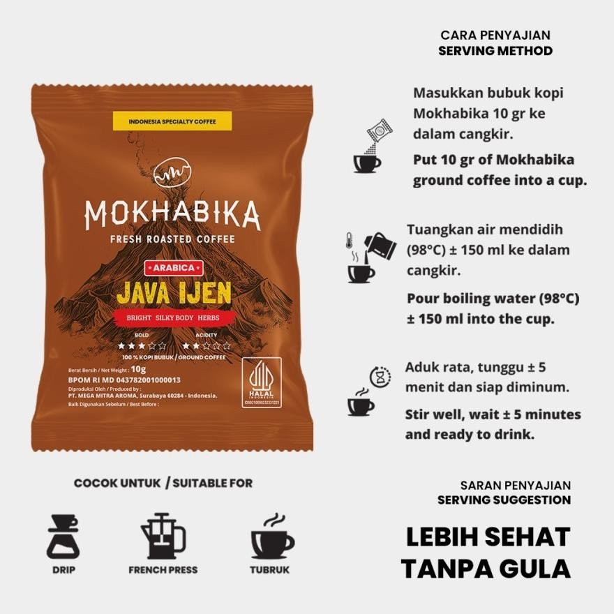 

Paling dicari Mokhabika Arabica Java Ijen Premium Coffee Powder