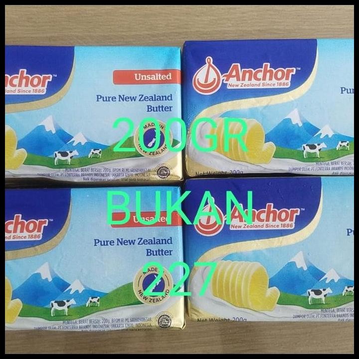 

Terlaris Anchor Unsalted Butter 227Gr Enak Good Quality