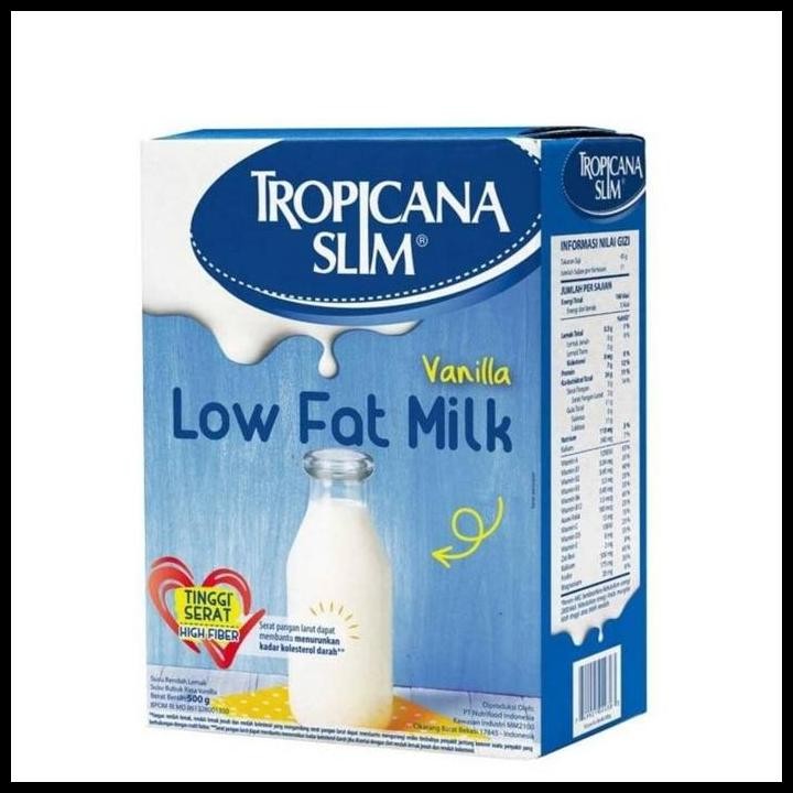 

Terlaris Tropicana Slim Vanilla Susu Low Fat [500 G] Good Quality