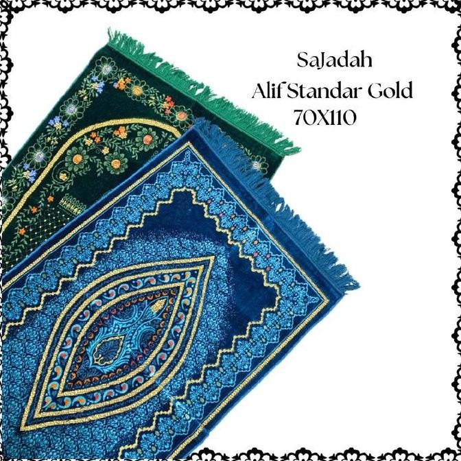 Sale (20Pcs) Sajadah Exlusive Alif/ Sajadah Alif Standar Gold/Sajadah Turkiye