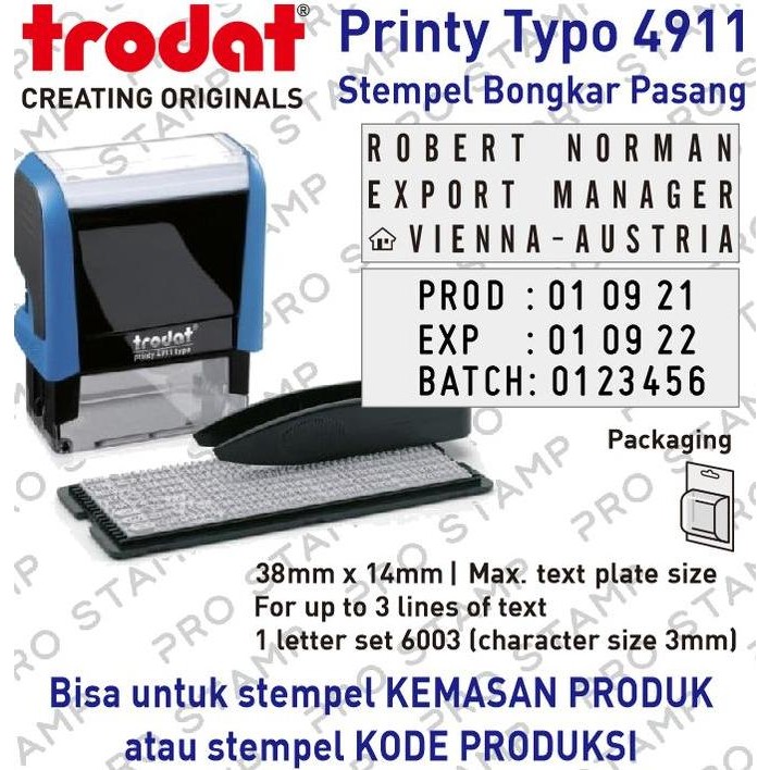 

Terlaris Stempel Trodat Typo 4911 / Stempel Bongkar Pasang SALE