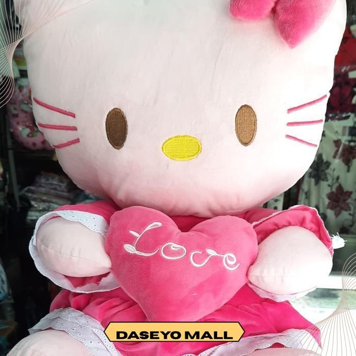 BONEKA HELLO KITTY BESAR JUMBO PINK BEST QUALITY