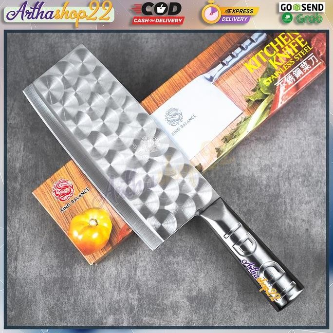 Pisau Golok Daging Diamond Stainless Steel Pisau Dapur Potong Cincang