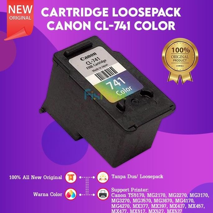 Cartridge Tinta Canon Pg740 Pg-740 Printer Mg4170 Mg4270 Mx377 Mx397 New Stok