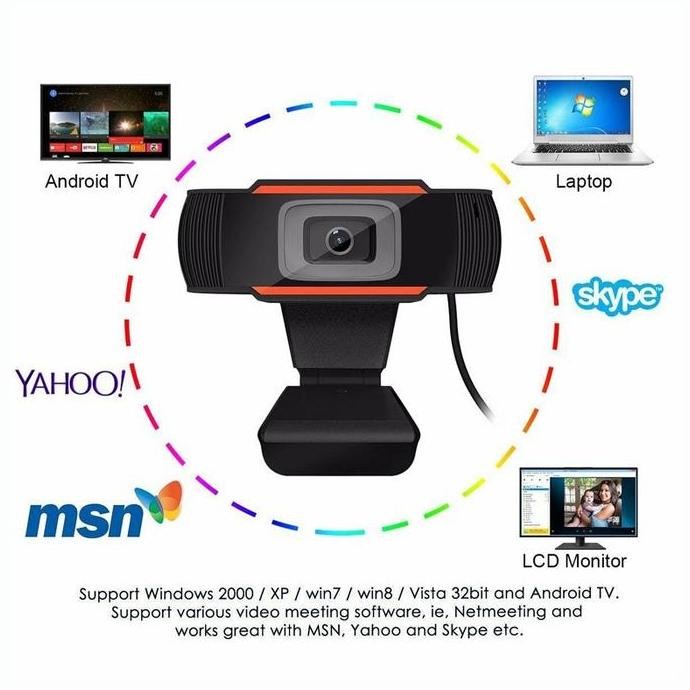 Tersedia WebCam Mic external USB kamera eksternal camera HD 720P 1080P meeting