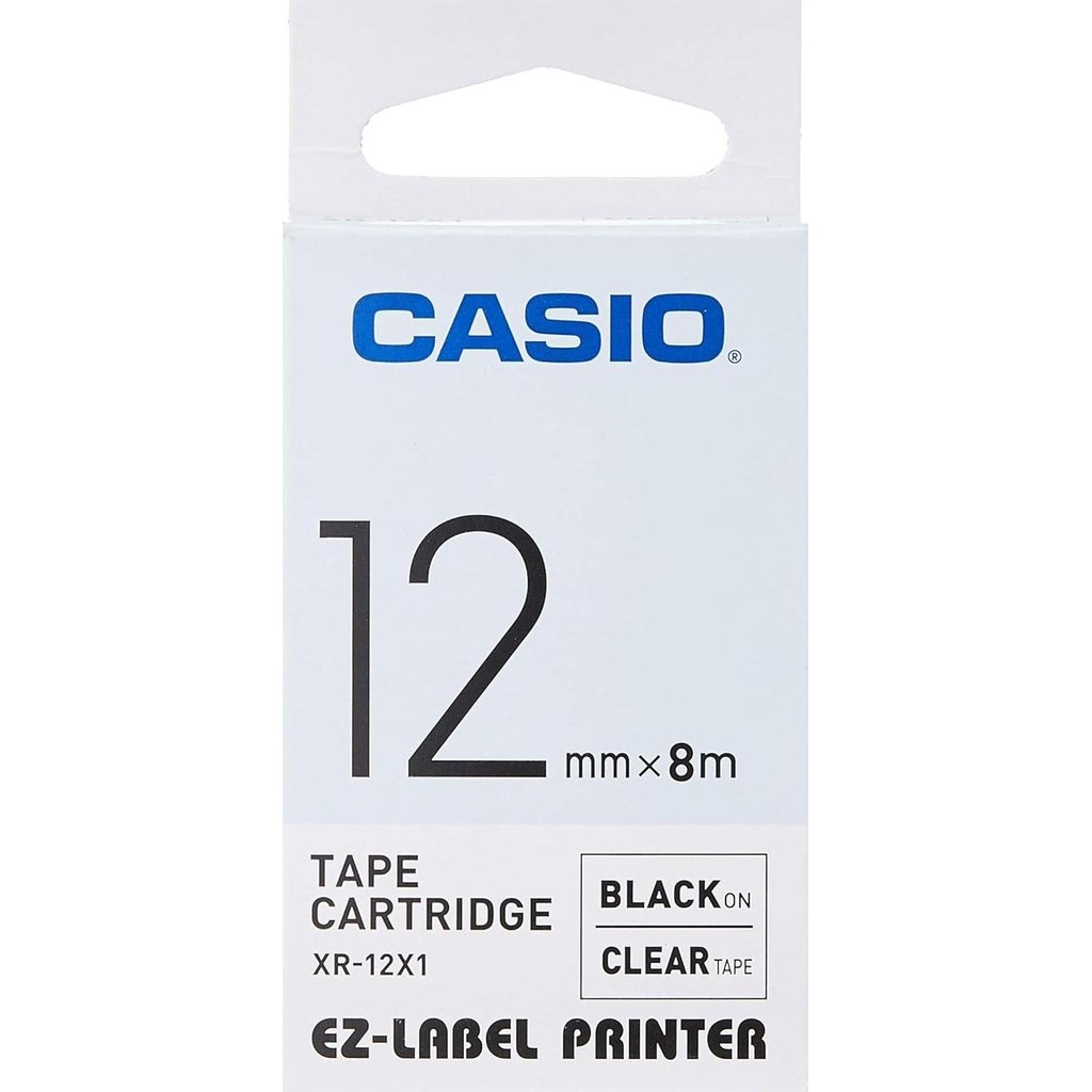 

Label Casio Tape Cartridge 12Mm Black Ink Clear - Original Casio New Stok