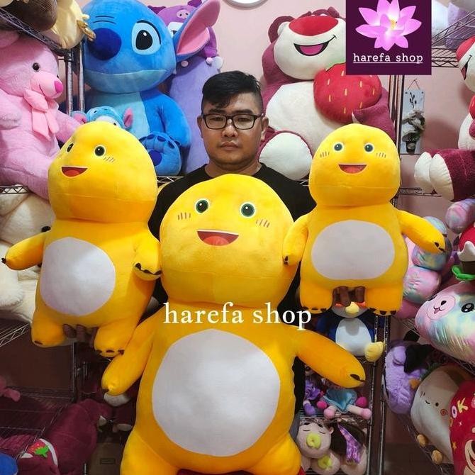 Boneka Dino Kuning Nalong Viral