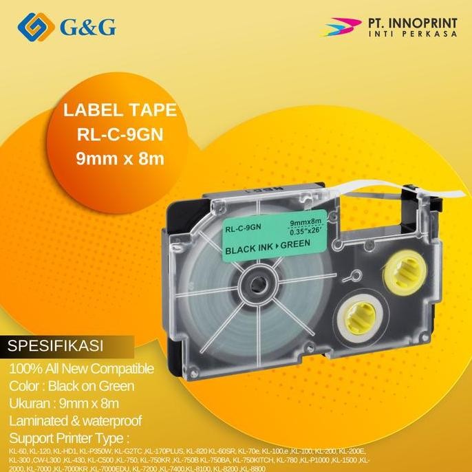 

[G&G] Refill Pita Ez Label Tape Untuk Casio 9 Mm New Stok