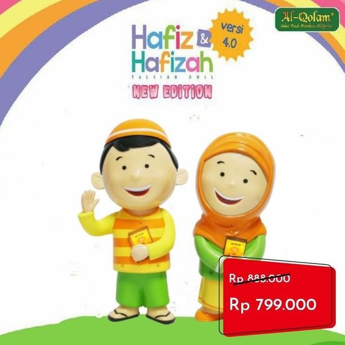 Boneka Hafiz Dan Hafizah Talking Doll Versi 4 Original By Al Qolam