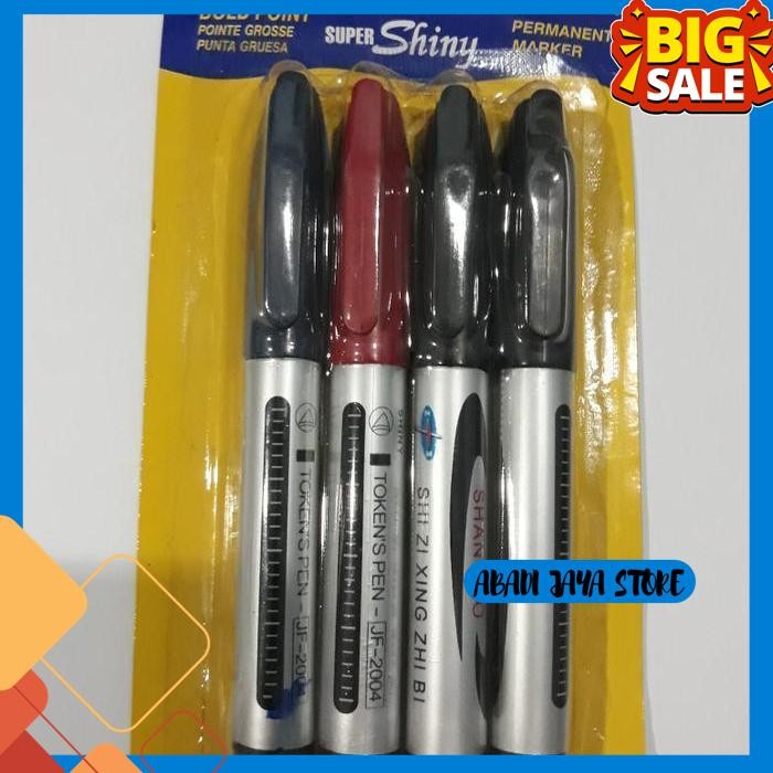 

TERMURAH 4PCS SPIDOL BOLD POINT PERMANET MARKER SUPER SHINY PEN BEST SELLER