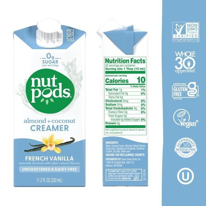 

Nutpods Coffee Creamer Unsweetened Non Dairy Akmond Coconuts Vegan