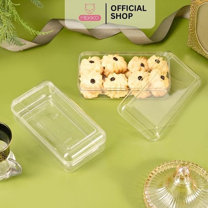Topplus [Isi 24Pcs] Toples Premium Kue Kering Segi Panjang 250Gr - Toples Kue Putri Salju/Kastengel/
