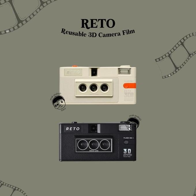 Tersedia RETO 3D Film Camera Kamera Film 3D