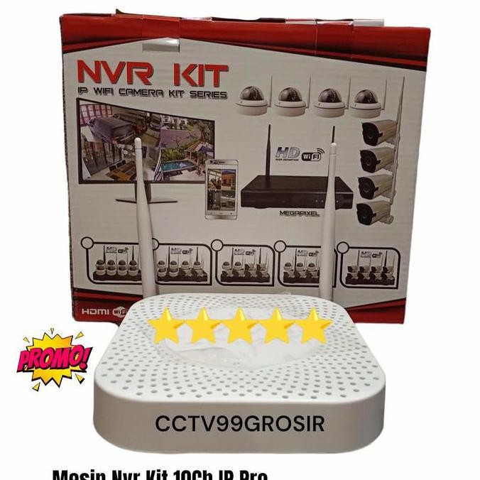 Tersedia NVR /MESIN NVR 10CH KIT ( KHUSUS BUAT KAMERA IP NVR KIT 10CH)