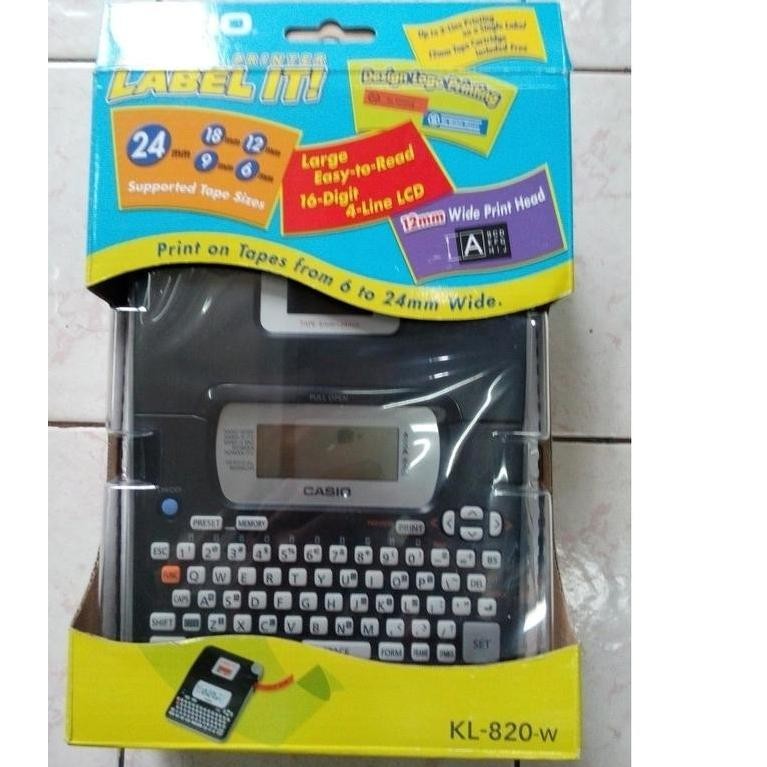 

Jual Label Print Casio Kl-820 Mesin Label Printer Kl 820 Kl820 New Stok