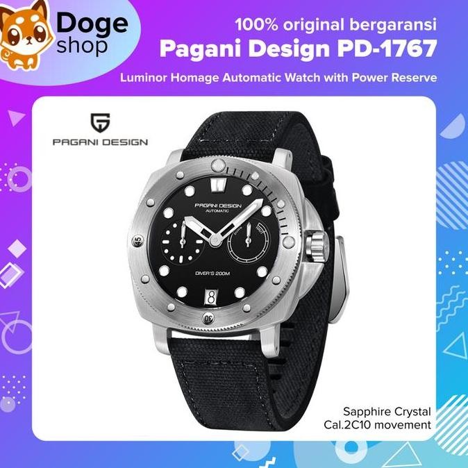 Promo Pagani Design Pd-1767 Luminor Homage Automatic Watch Cal.2C10 2C10 Caliber Movement Pd 1767